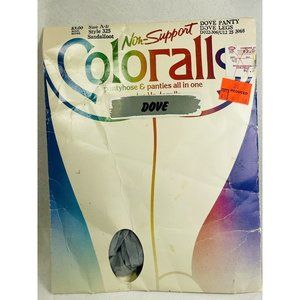 COLORALLS Underalls Hanes Pantyhose & Panties Dove Size AB Style 325 Vintage